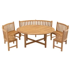 Lesli Living Tafel Teak Ø180x75cm