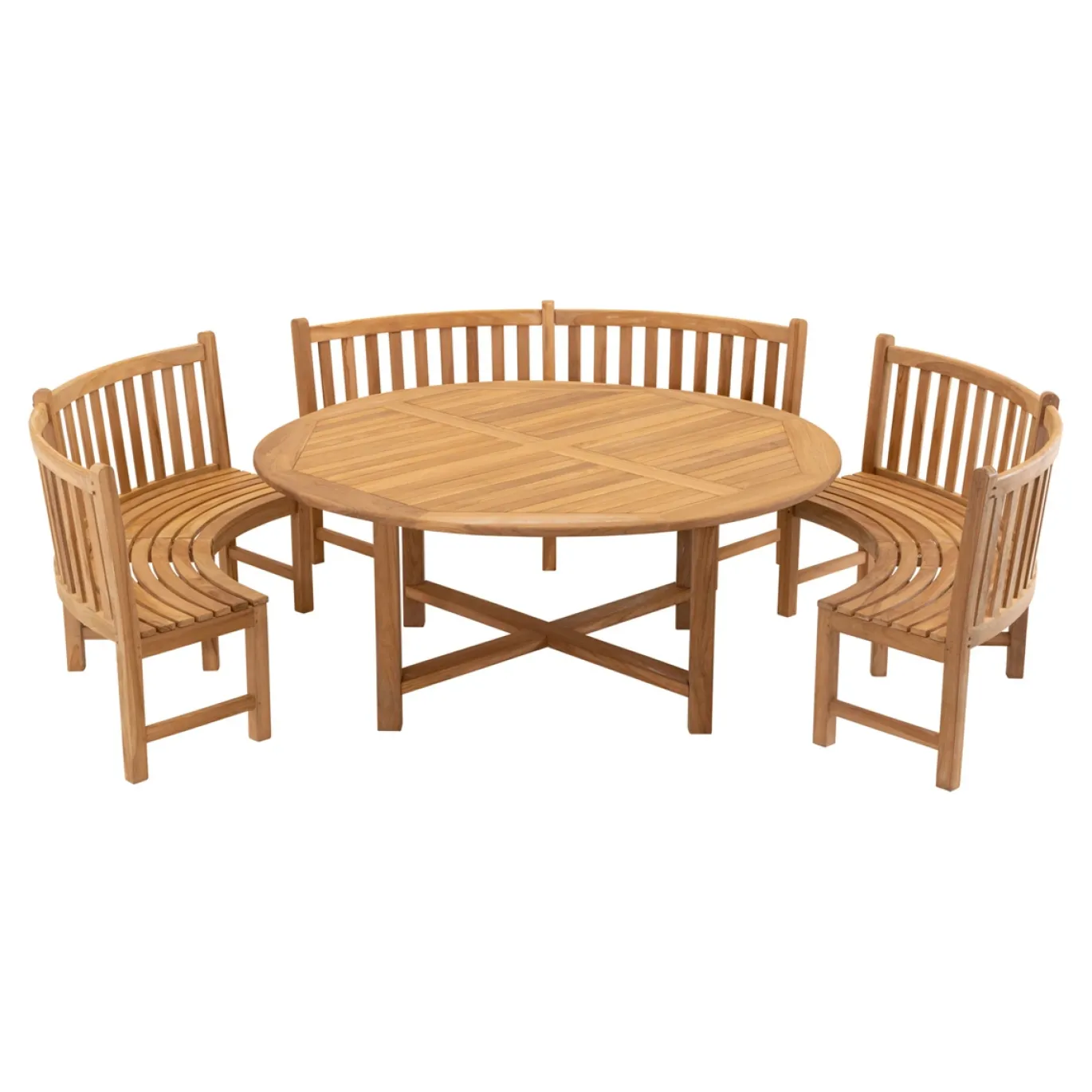 Lesli Living Tafel Teak Ø180x75cm