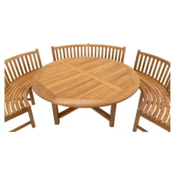 Lesli Living Tafel Teak Ø180x75cm