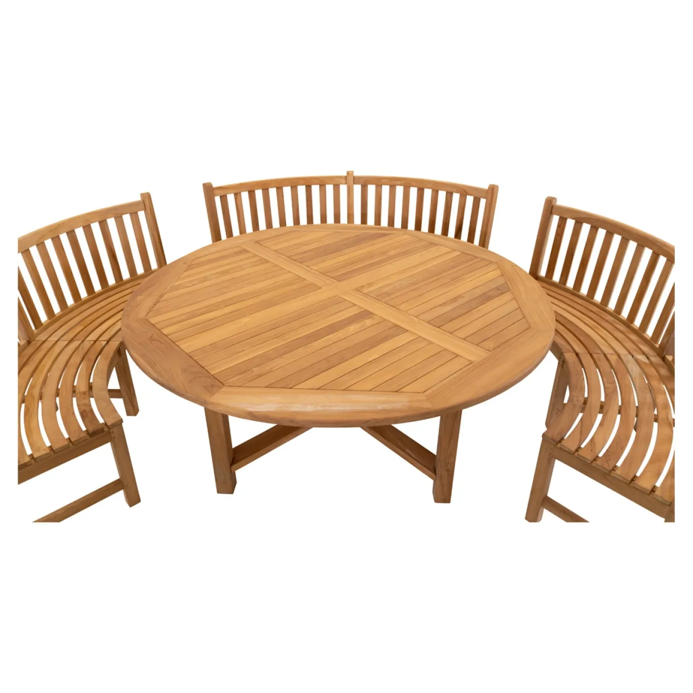 Lesli Living Tafel Teak Ø180x75cm