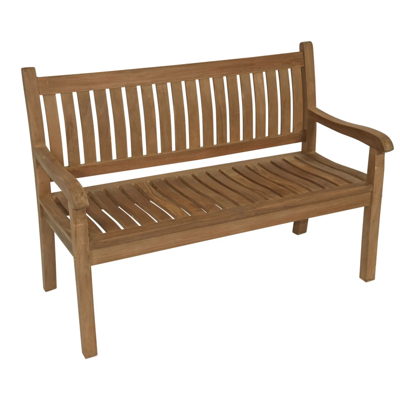 Lesli Living Tuinbank Teak Gebogen Rug 130cm