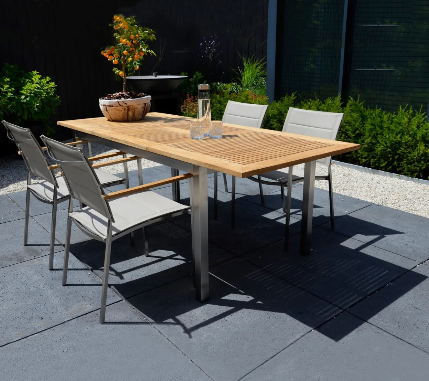 Lesli Living Tuinstoel Stapelbaar Marmaris Rvs Taupe