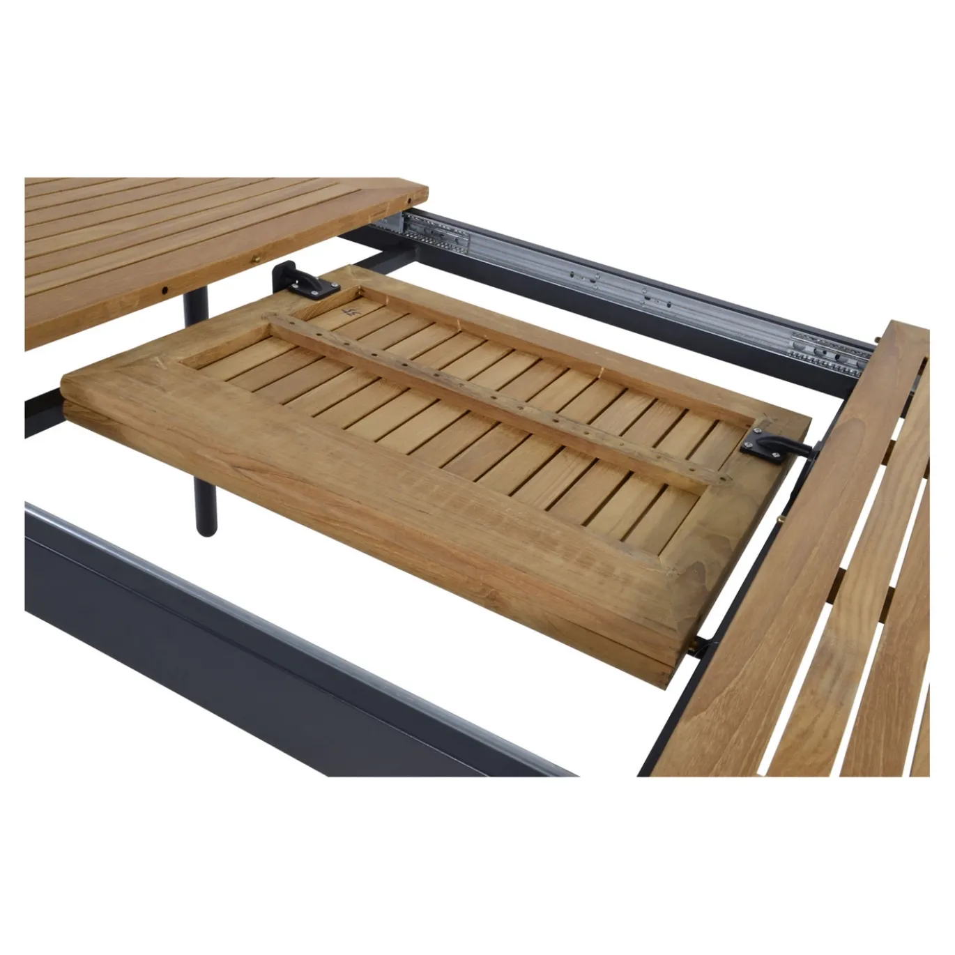 Lesli Living Uittrektafel Monza Antraciet 152/210x89cm
