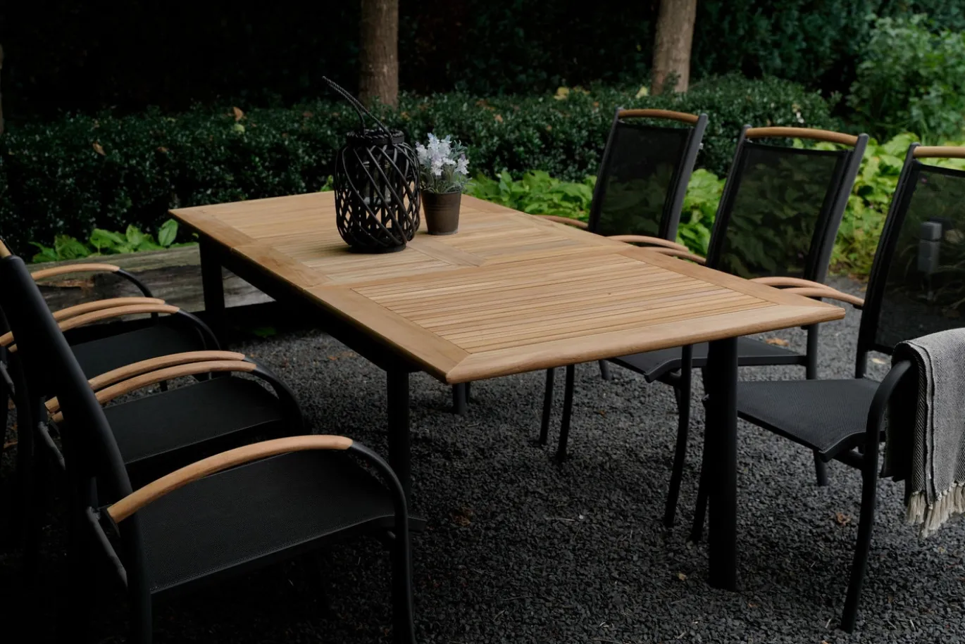 Lesli Living Uittrektafel Monza Antraciet 152/210x89cm