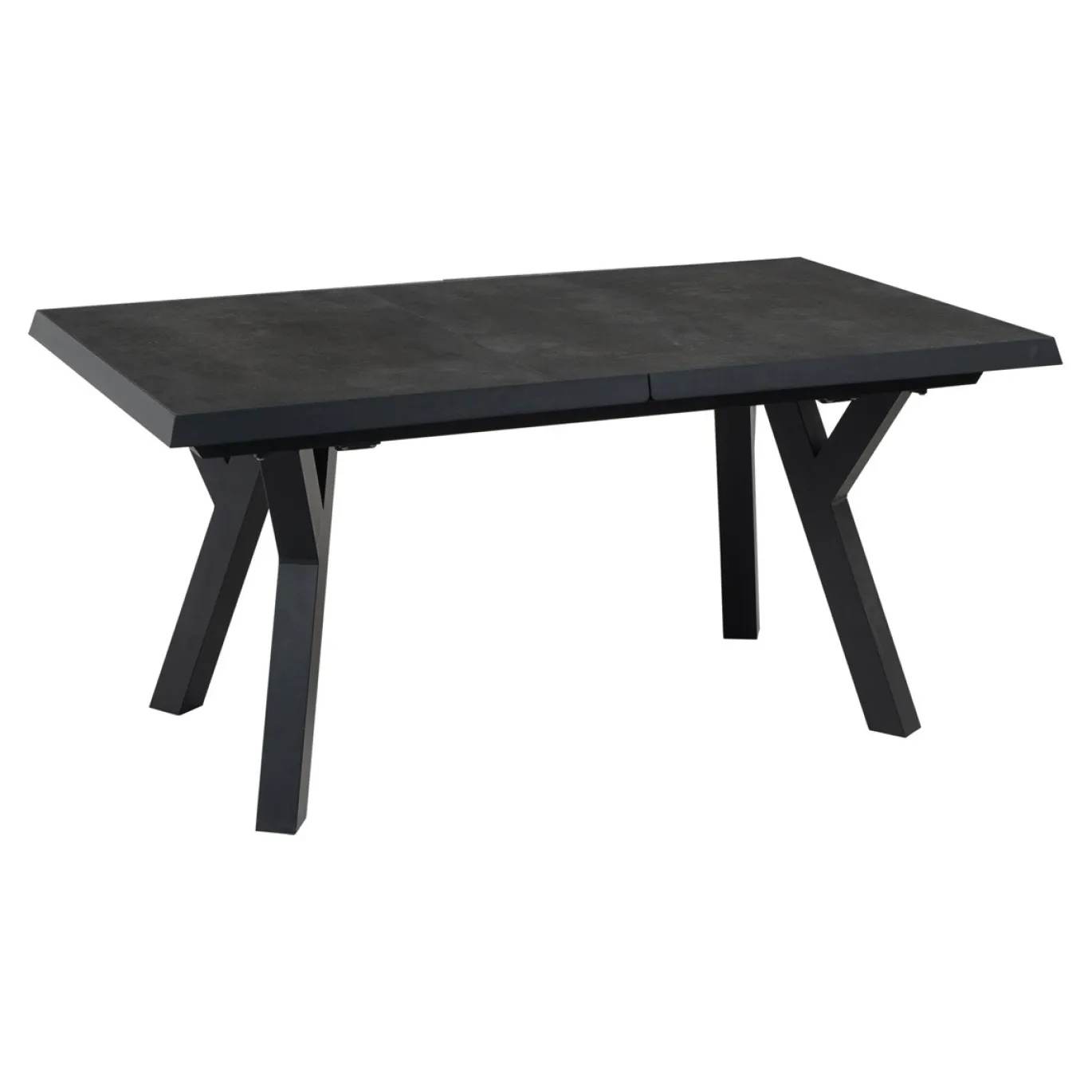 Lesli Living Uittrektafel Murcia Zwart Exclusive 163/203cm