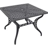 Lesli Living Vierkante Tuintafel Trafalgar Gietaluminium 100x100cm