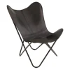 Lesli Living Vlinderstoel Buffalo, Zwart