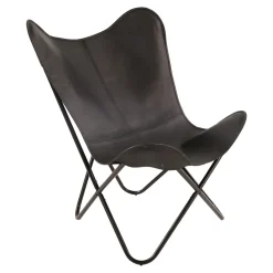 Lesli Living Vlinderstoel Buffalo, Zwart
