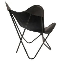 Lesli Living Vlinderstoel Buffalo, Zwart