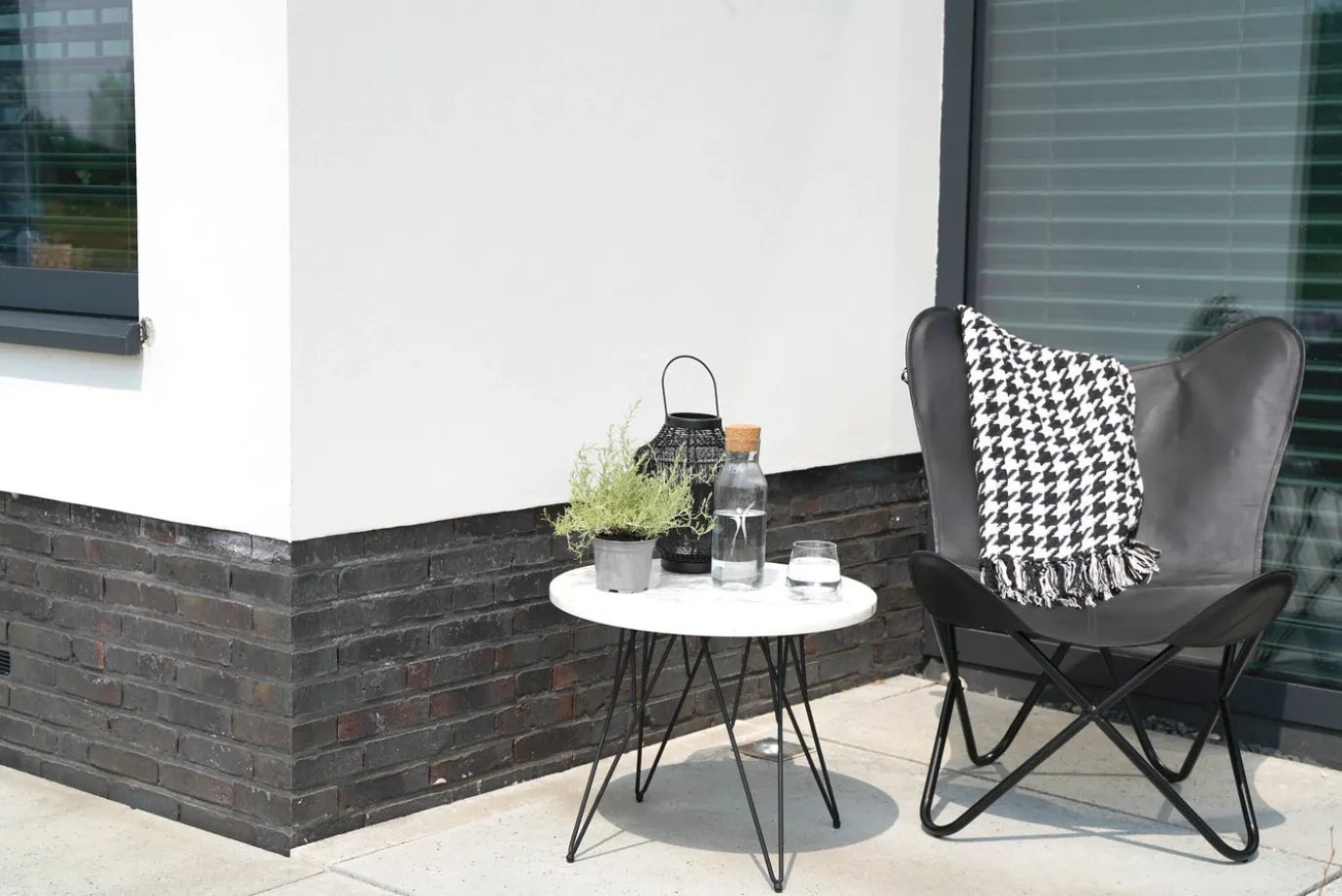 Lesli Living Vlinderstoel Buffalo, Zwart