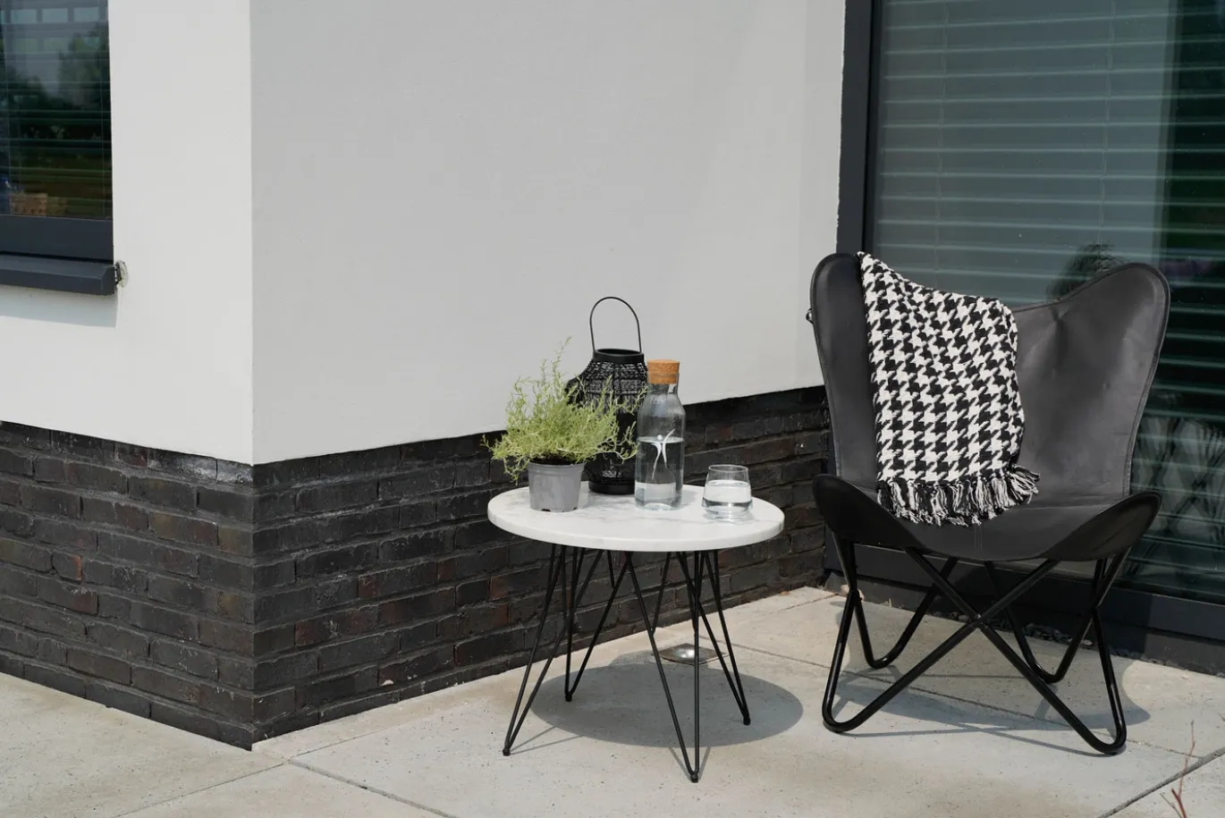 Lesli Living Vlinderstoel Buffalo, Zwart