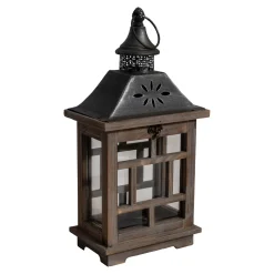 Lesli Living Windlicht Albanië Hout, S/2