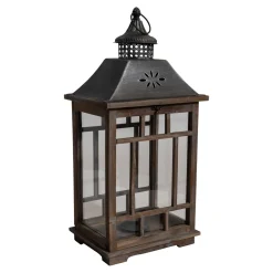 Lesli Living Windlicht Albanië Hout, S/2