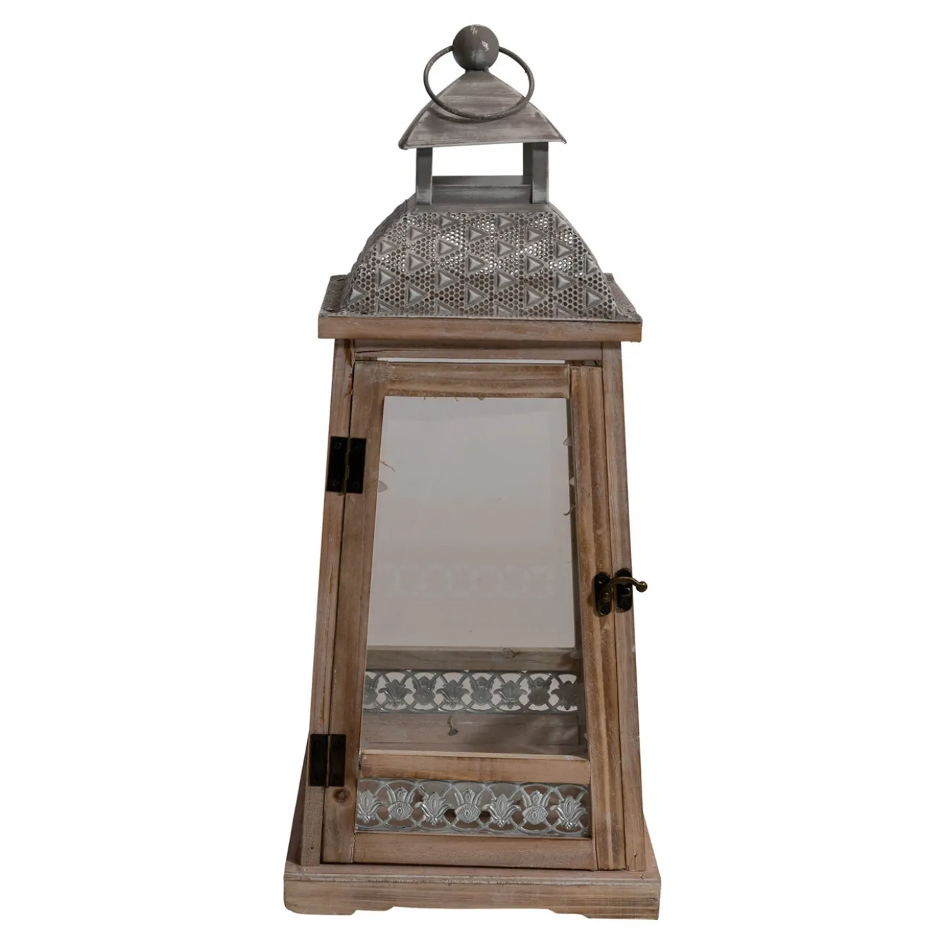 Lesli Living Windlicht Letland Hout, S/2