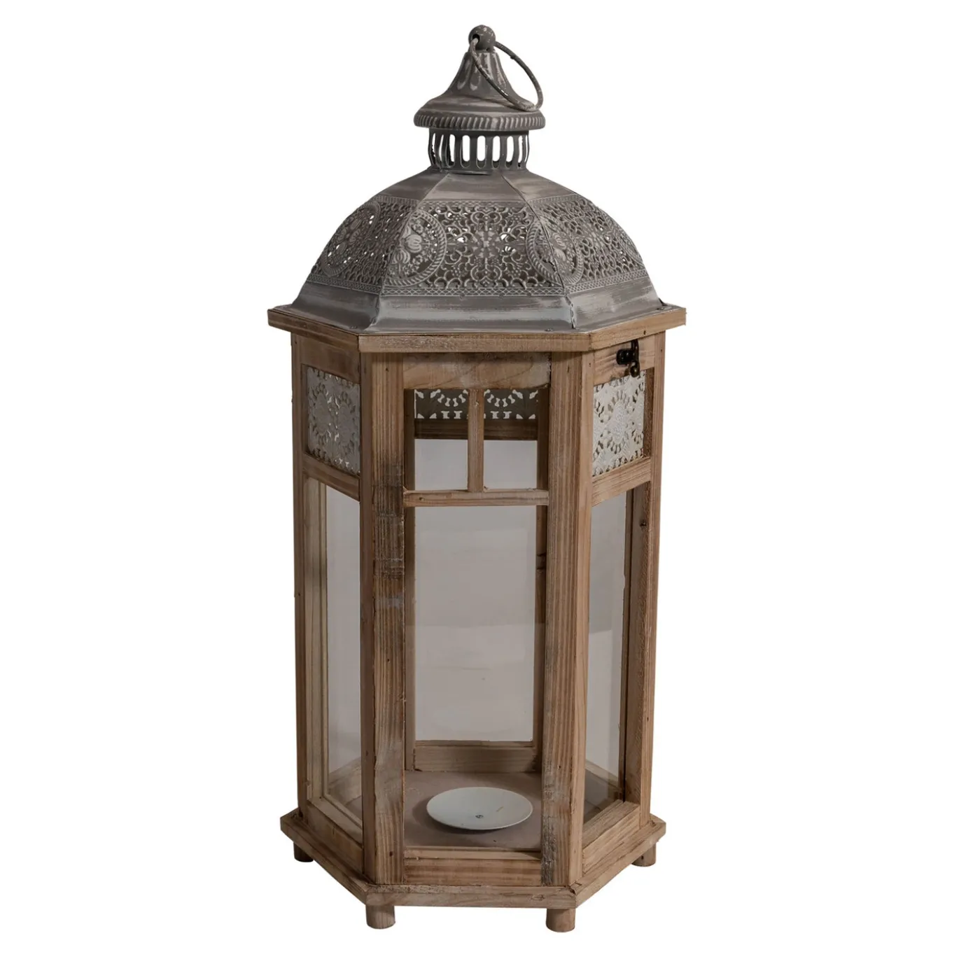 Lesli Living Windlicht Litouwen Hout, S/2