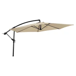 Lesli Living Zweefparasol Gemini Ecru Ø3Mtr
