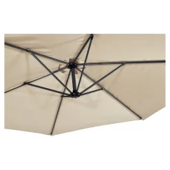 Lesli Living Zweefparasol Gemini Ecru Ø3Mtr