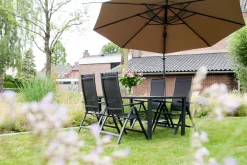 Lesli Living Zweefparasol Libra Taupe Ø3Mtr