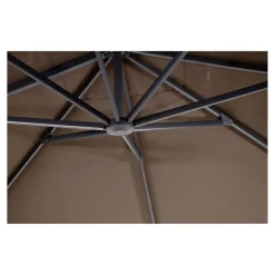 Lesli Living Zweefparasol Taurus Taupe Ø3,5Mtr