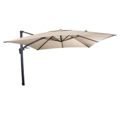Lesli Living Zweefparasol Virgoflex Ecru 3x3Mtr