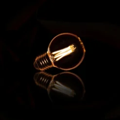 Lichtbron LED filament bol Ø6 / Amberkleurig glas