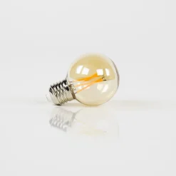 Lichtbron LED filament bol Ø6 / Amberkleurig glas