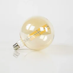 Lichtbron Led Filament Bol Ø15 / Amberkleurig Glas - Giga Meubel