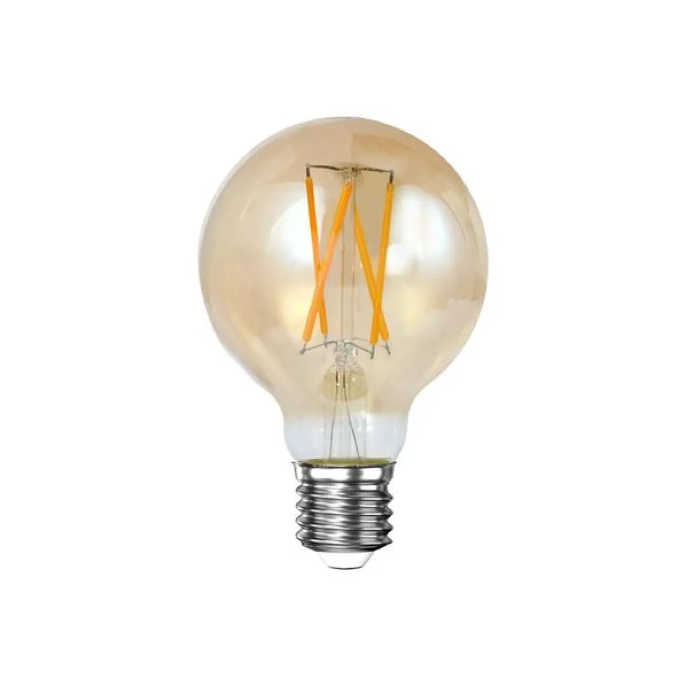 Lichtbron LED filament bol Ø7 / Amberkleurig glas
