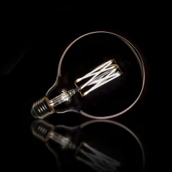 Lichtbron LED filament bol Ø12,5 - E27 6W dimbaar / Smoke Grijs