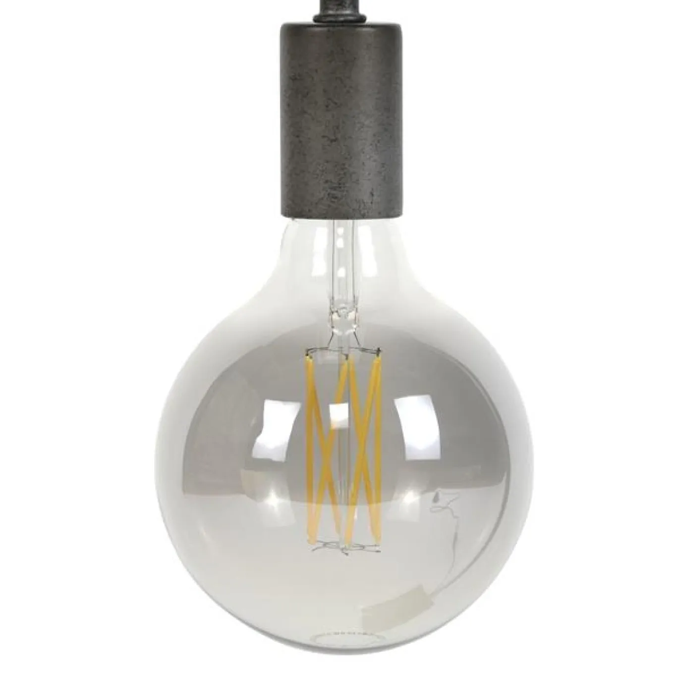 Lichtbron LED filament bol Ø12,5 - E27 6W dimbaar / Smoke Grijs