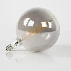Lichtbron LED filament bol Ø20 0 - E27 8W / Smoke grey glas - Giga Meubel