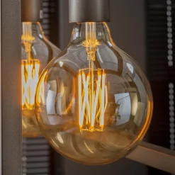 Lichtbron LED filament bol Ø12 5 - E27 6W dimbaar / Amberkleurig glas - Giga Meubel