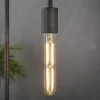 Lichtbron LED filament buis 18,5 cm - E27 4W 2100K 280lm dimbaar / Amberkleurig glas - Giga Meubel