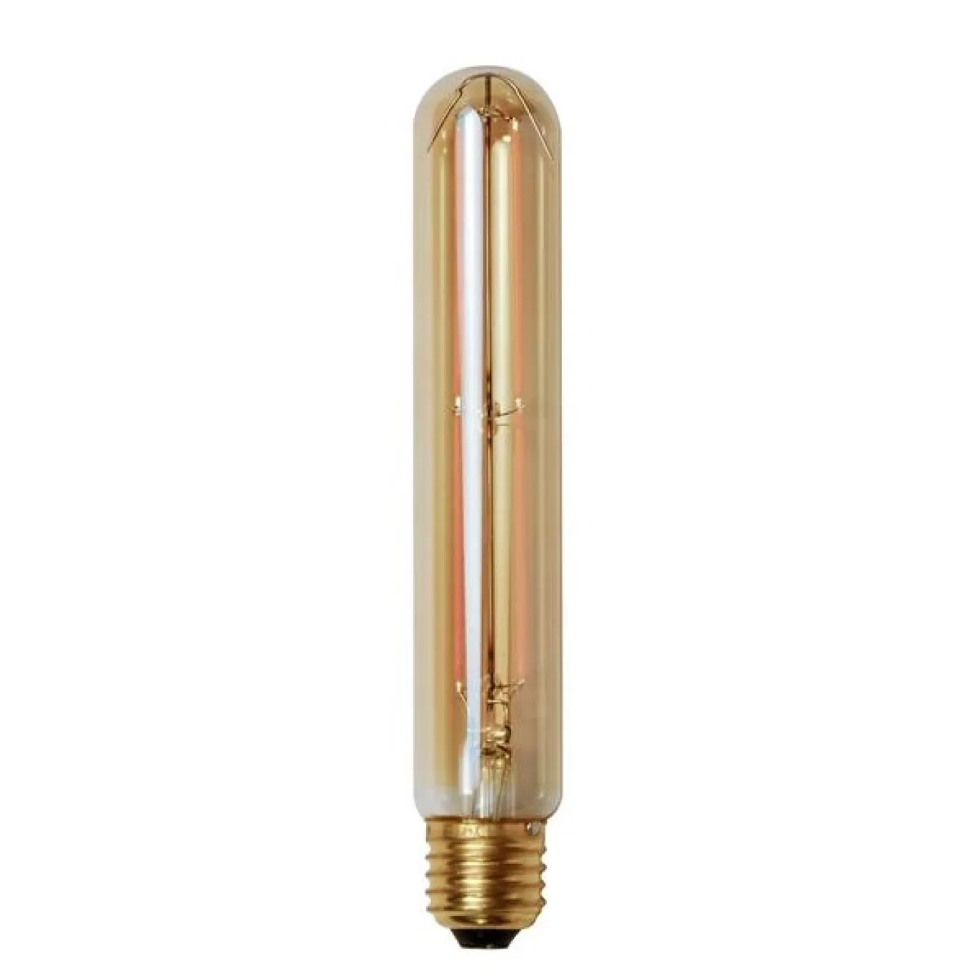 Lichtbron LED filament buis 18,5 cm - E27 4W 2100K 280lm dimbaar / Amberkleurig glas - Giga Meubel