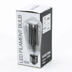 Lichtbron LED filament druppel - E27 6W 2100K 450lm dimbaar / Amberkleurig glas - Giga Meubel