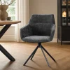Lifestyle Eetkamerstoel Johnson Draaibaar Crown Antraciet