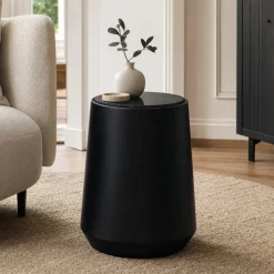 Lifestyle Salontafel Iowa Zwart Marmer/Zwart Ø45cm