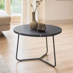 Lifestyle Salontafel Minnesota Zwart Ø50cm