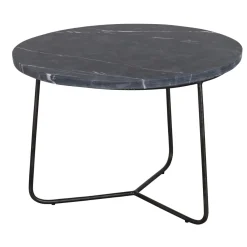Lifestyle Salontafel Minnesota Zwart Ø50cm