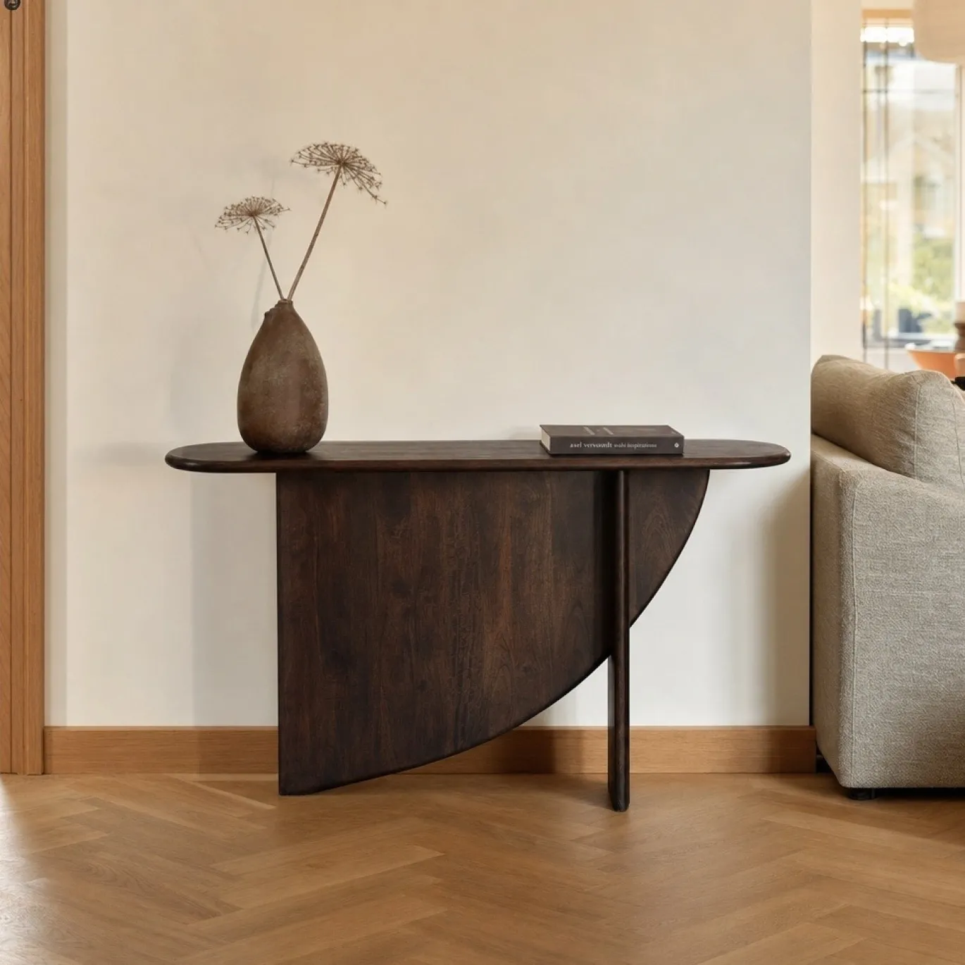 Lifestyle Sidetable Annabel Walnoot 140cm