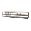 Lifestyle Tv-meubel Seattle Zwart/Eiken 160cm