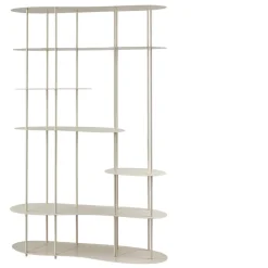 Lifestyle Vakkenkast Scottsville Off White 185cm
