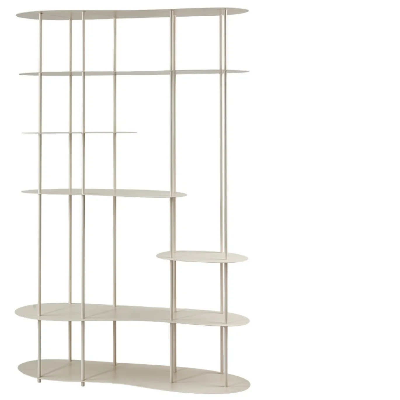 Lifestyle Vakkenkast Scottsville Off White 185cm