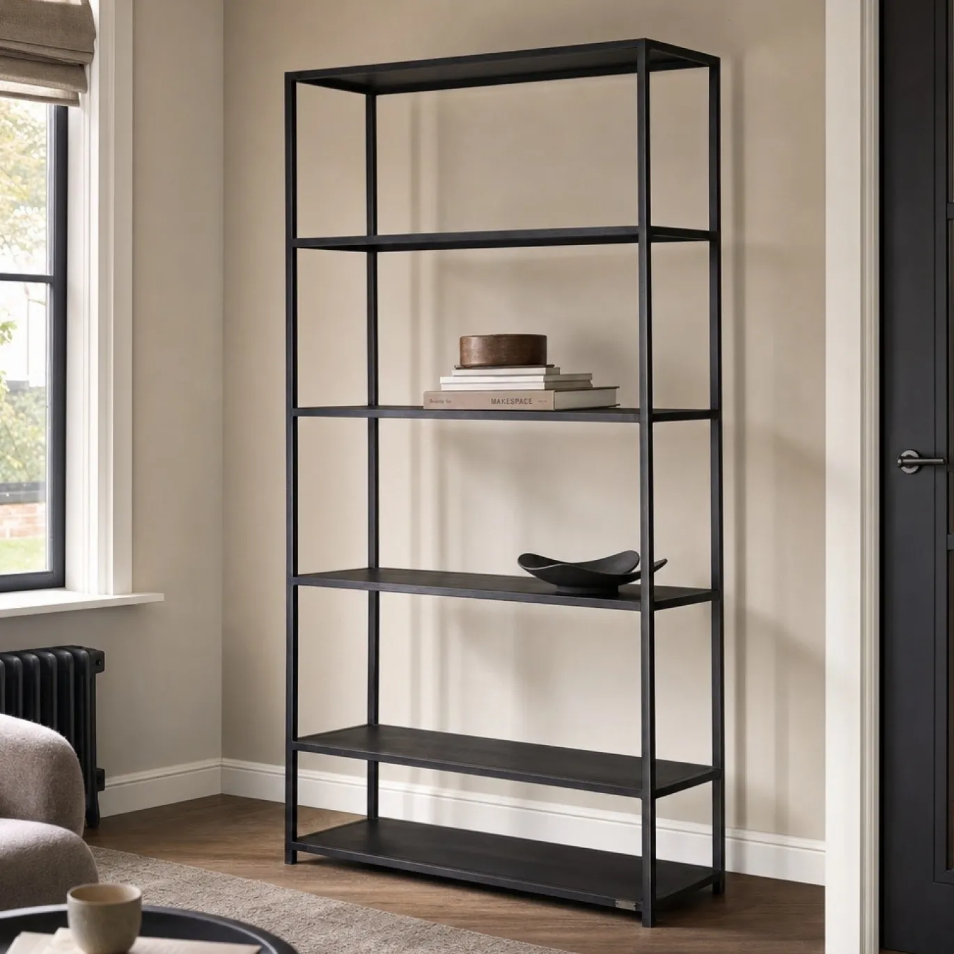Lifestyle Wandkast Arizona Zwart 100x213cm