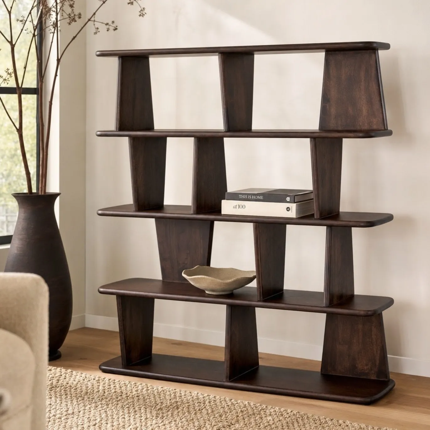 Lifestyle Wandkast Cornelis Walnoot 140x150cm