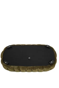 Light & Living Bank Amara Velvet Olijfgroen