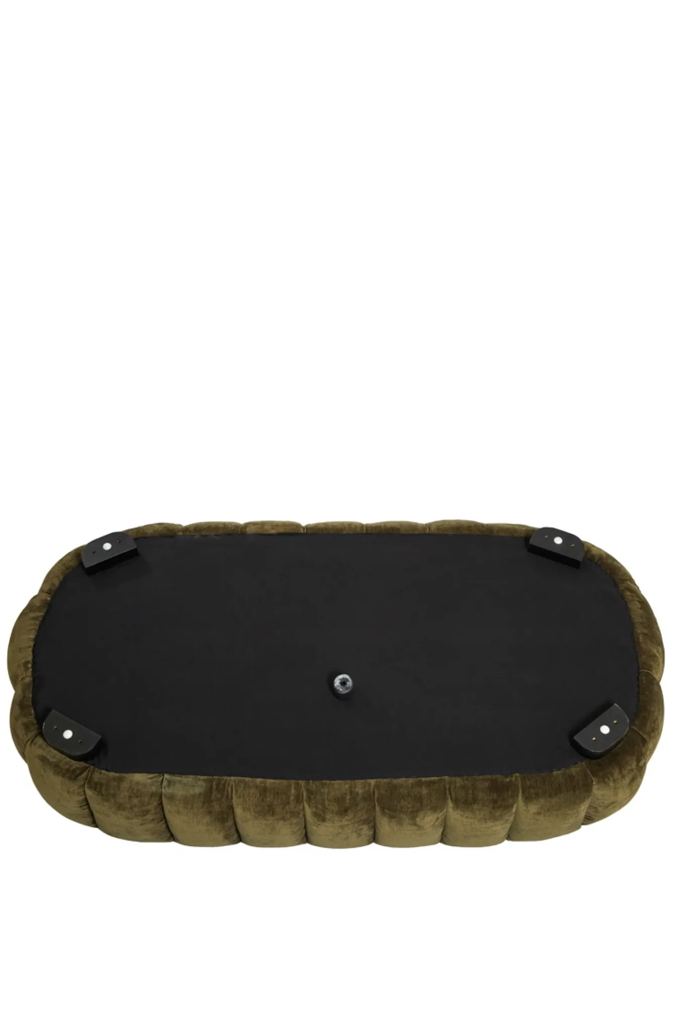 Light & Living Bank Amara Velvet Olijfgroen