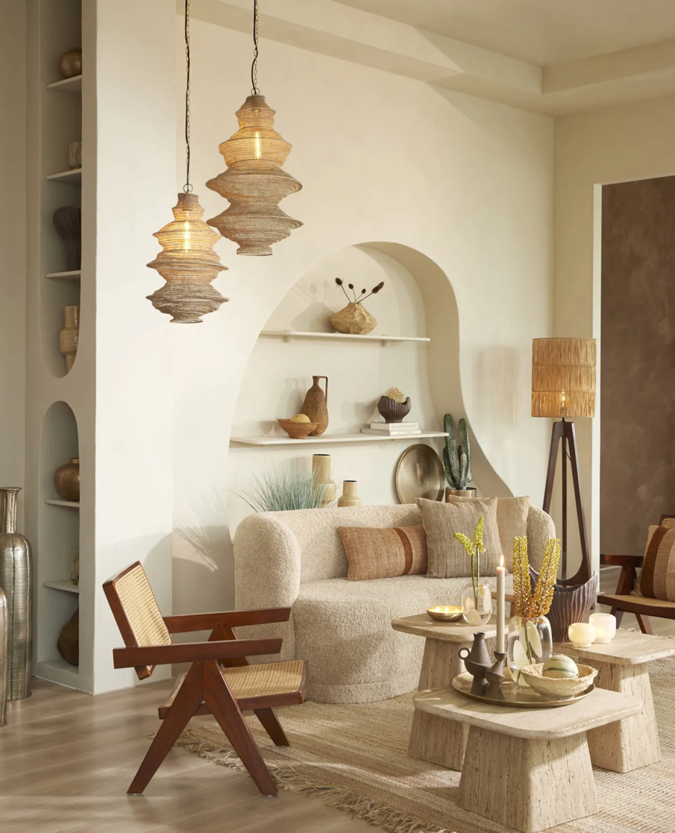 Light & Living Bank Amelie Beige 175cm