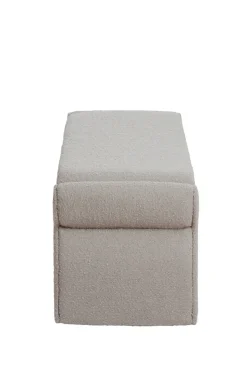 Light & Living Bankje Nafya Bouclé Taupe 119cm