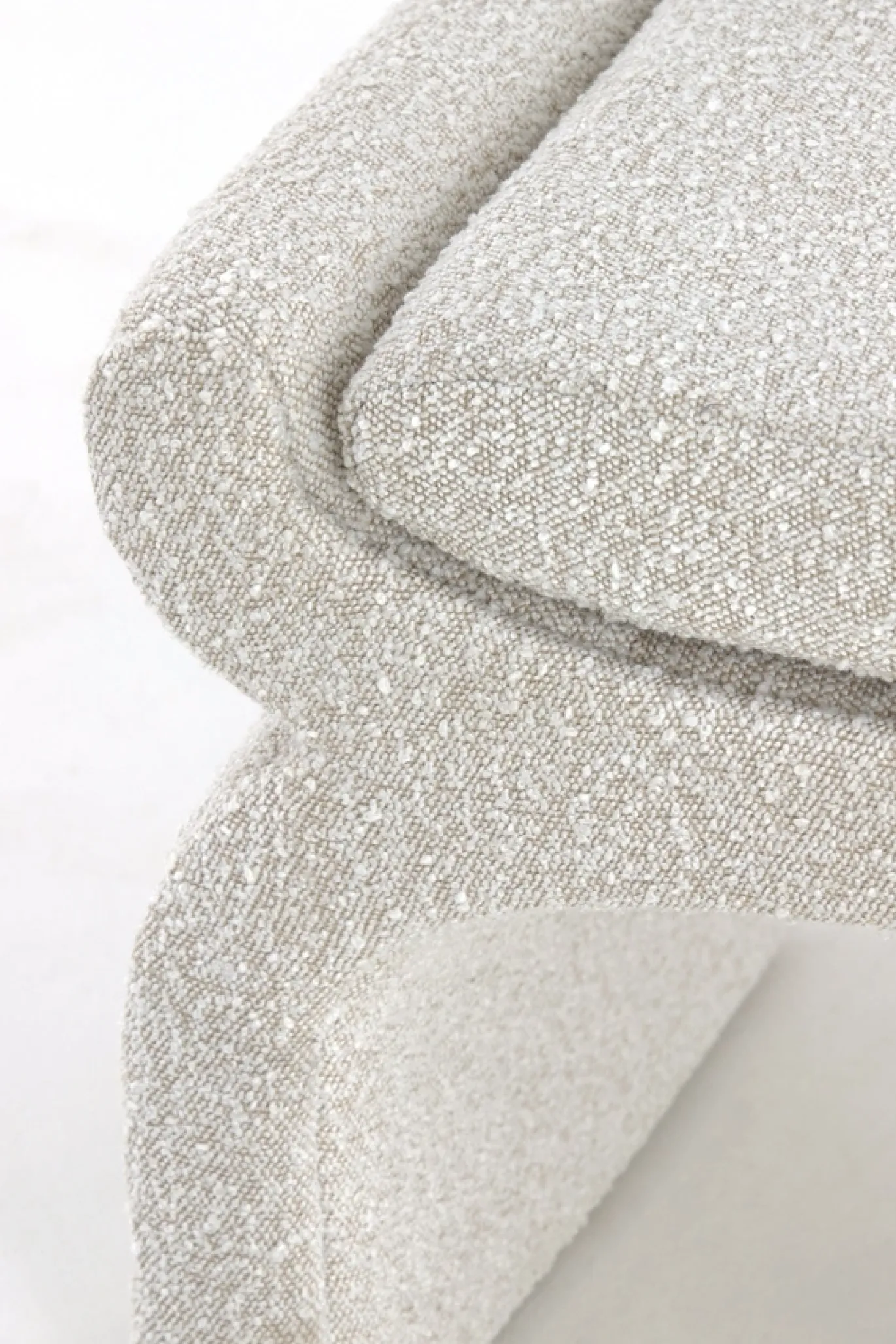 Light & Living Bankje Nafya Bouclé Crème 119cm